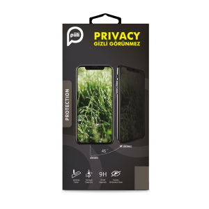 Piili iPhone 16 Pro Privacy Ekran Koruyucu